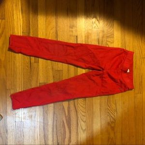 Justice girls red jeans - size 10 slim